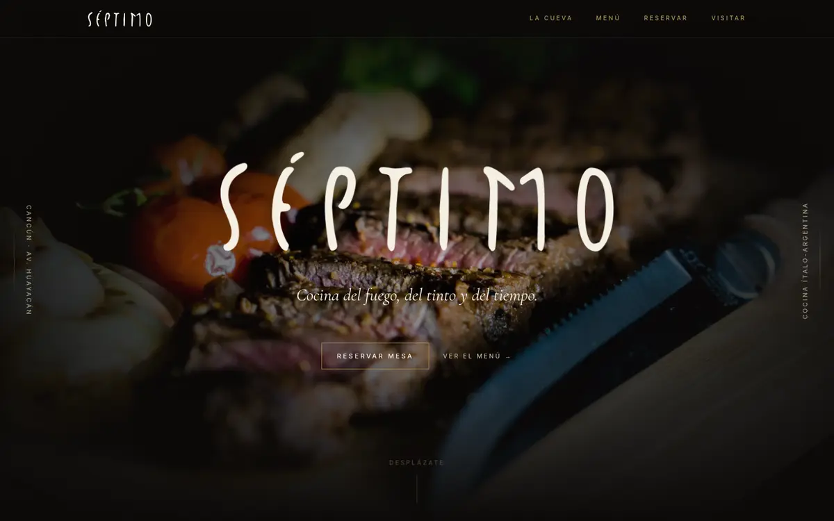 Séptimo — sitio del restaurante
